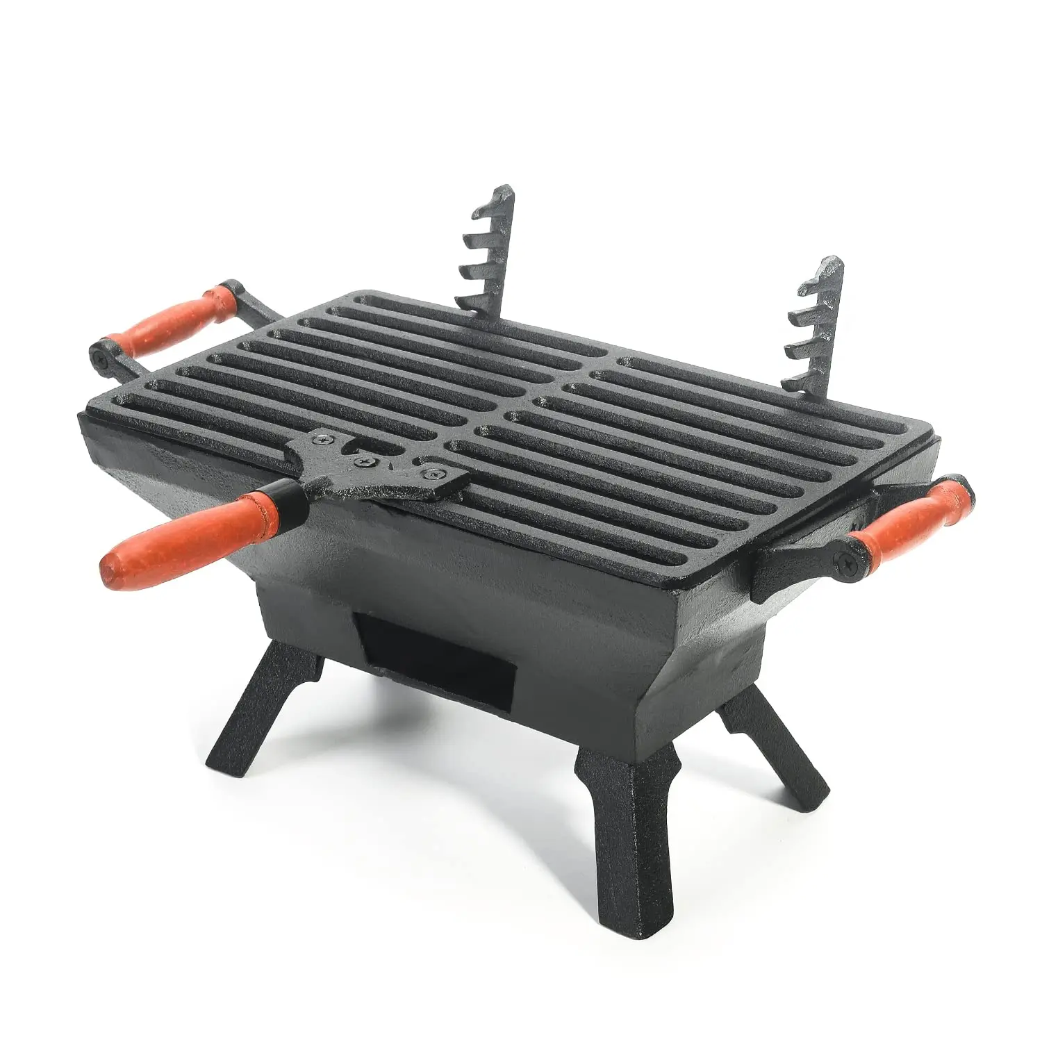 Sungmor Compact Cast Iron Charcoal Grill - Tabletop BBQ Grill with Adjustable Grate & Wooden Handles, 12” x 7” Ideal for 1-3 People - Portable Heavy-Duty Grill for Camping, Balcony & Small Spaces
Sungmor Compact Cast Iron Charcoal Grill - Tabletop BBQ Grill with Adjustable Grate & Wooden Handles, 12” x 7” Ideal for 1-3 People - Portable Heavy-Duty Grill for Camping, Balcony & Small Spaces