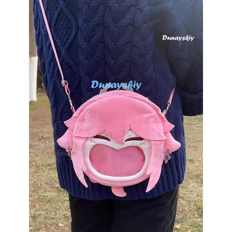 hhh 2025Anime Game Cosplay Yae Miko Transparent Campus Student Zipper Cartoon Backpack Messenger Bags Shoulder Bag
hhh 2025Anime Game Cosplay Yae Miko Transparent Campus Student Zipper Cartoon Backpack Messenger Bags Shoulder Bag