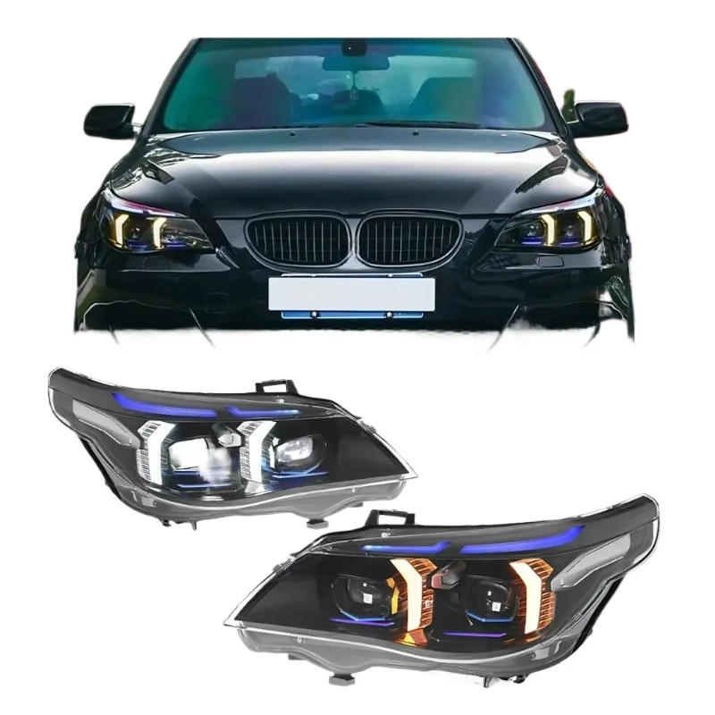 for 5 Series E60 Headlight 2003-2010 Dual Color Upgrade LED Projector Headlamp AFS Turn DRL Auto Signal Head Lamp Modified
for 5 Series E60 Headlight 2003-2010 Dual Color Upgrade LED Projector Headlamp AFS Turn DRL Auto Signal Head Lamp Modified