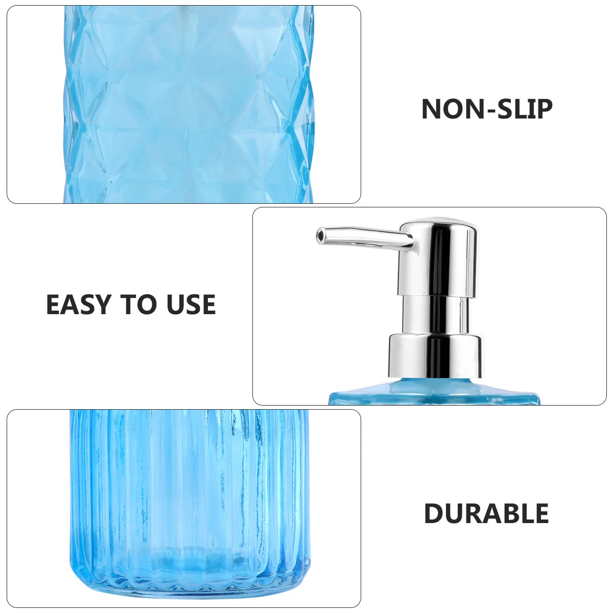 5 Pump Bottle Glass Pressure Bottle Clear Glass Soap Dispenser Stainless Steel Kitchen Bathroom Accessory Home
5 Pump Bottle Glass Pressure Bottle Clear Glass Soap Dispenser Stainless Steel Kitchen Bathroom Accessory Home