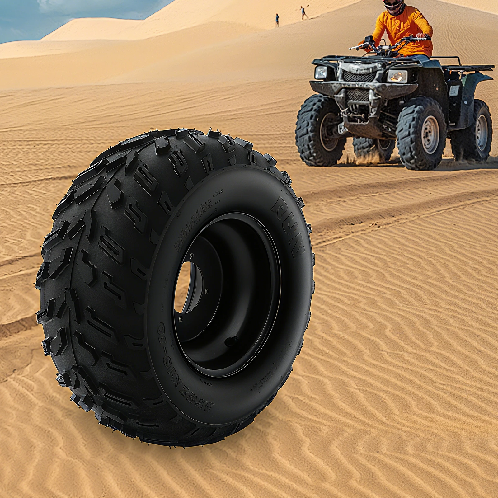 22x10-10 ATV Quad Tire with Rim 10 Inch ATV Wheels For 200cc 250cc Quad UTV Off Road Go Karts As Front Or Rear Wheel
22x10-10 ATV Quad Tire with Rim 10 Inch ATV Wheels For 200cc 250cc Quad UTV Off Road Go Karts As Front Or Rear Wheel