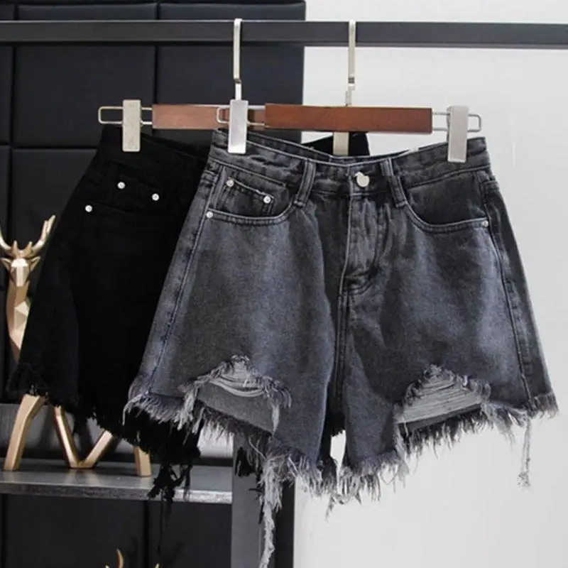Retro High Waist Denim Shorts Women's Summer Tassel Frayed Slimming INS Wide Leg A-Line Hot Pants Trendy Short Skirts
Retro High Waist Denim Shorts Women's Summer Tassel Frayed Slimming INS Wide Leg A-Line Hot Pants Trendy Short Skirts