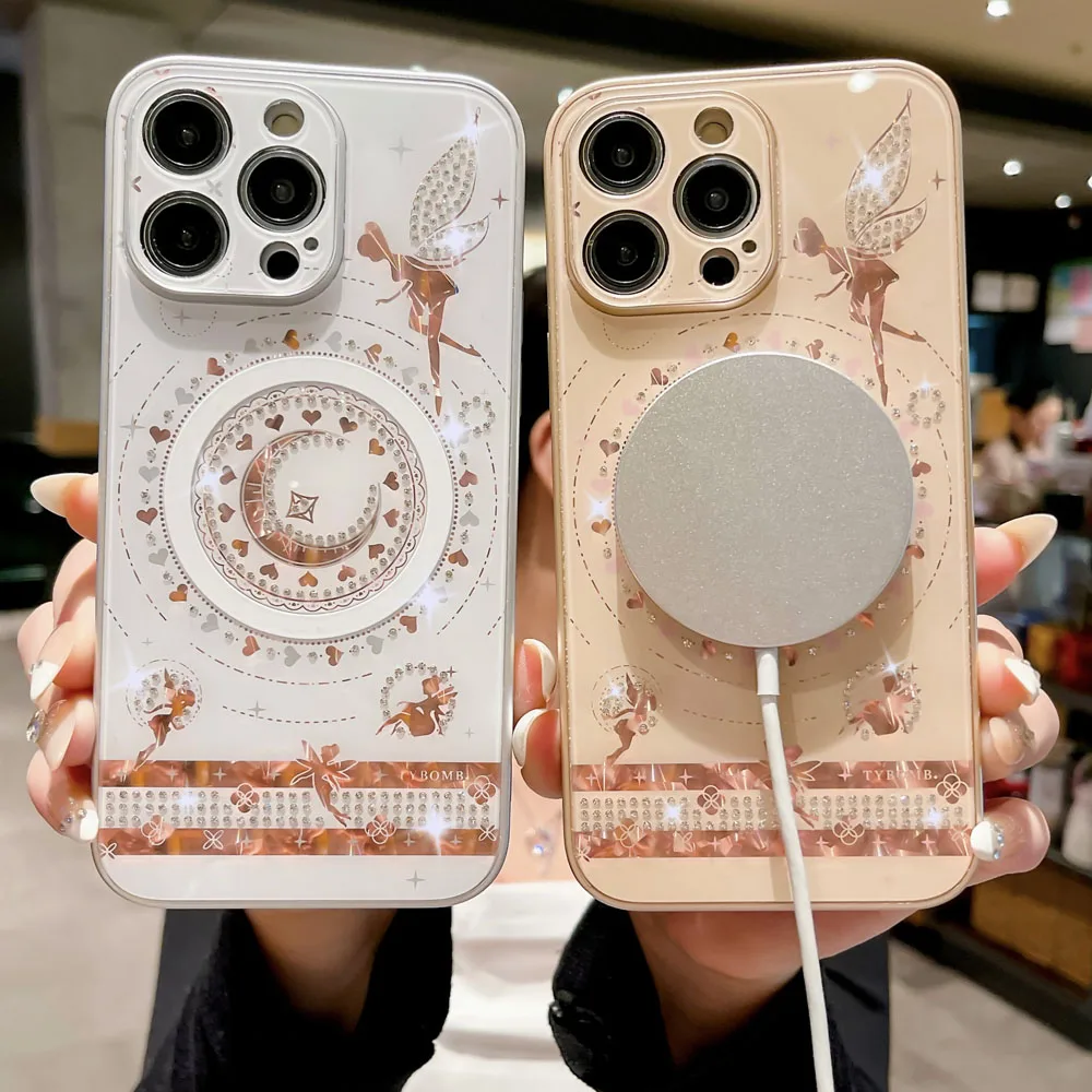 For Magsafe Magnetic Phone Case For iPhone 14 Plus 13 12 11 14 Pro Max Glossy Glitter Diamond Ultra-thin Shockproof Cover
For Magsafe Magnetic Phone Case For iPhone 14 Plus 13 12 11 14 Pro Max Glossy Glitter Diamond Ultra-thin Shockproof Cover
