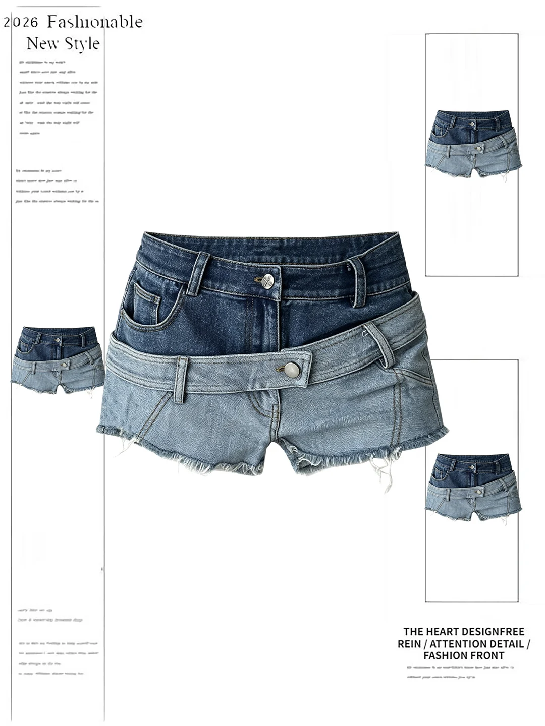 Retro American Washed Low Waist Jeans Shorts Women's Summer Slimming Hot Pants Casual Soft Denim Blue Color High Waist Pocket
Retro American Washed Low Waist Jeans Shorts Women's Summer Slimming Hot Pants Casual Soft Denim Blue Color High Waist Pocket