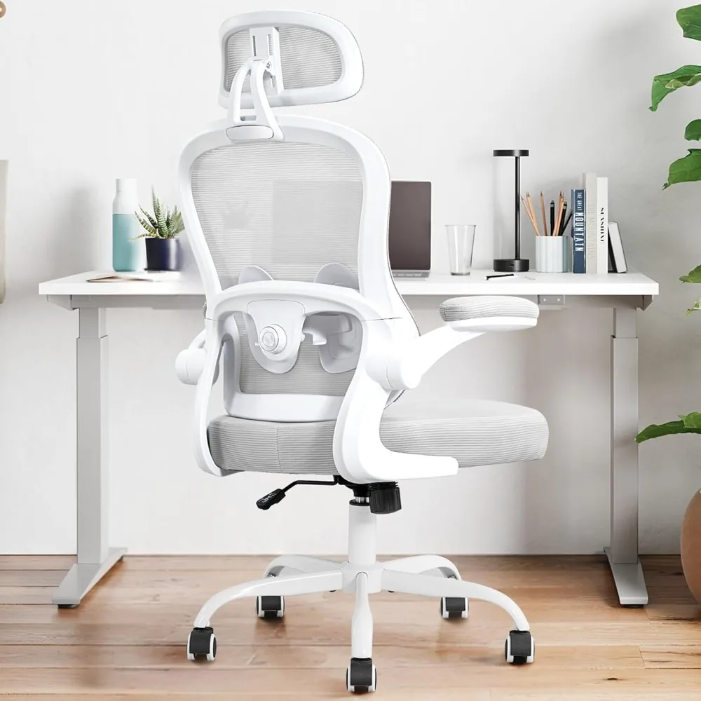 Adjustable Lumbar Support and Headrest,Spring Cushion,Rocking Function,Flip-up arms,Mesh Computer Chair for Home Office
Adjustable Lumbar Support and Headrest,Spring Cushion,Rocking Function,Flip-up arms,Mesh Computer Chair for Home Office