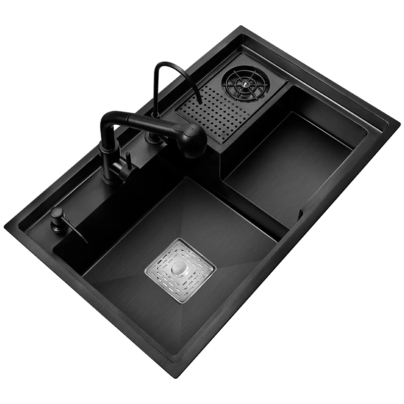 Nano Stepped Sink 304 Stainless Steel Kitchen Sink Vegetable Wash Basin High Pressure Cup Washer Coffee Shop Wine Bar Sink
Nano Stepped Sink 304 Stainless Steel Kitchen Sink Vegetable Wash Basin High Pressure Cup Washer Coffee Shop Wine Bar Sink