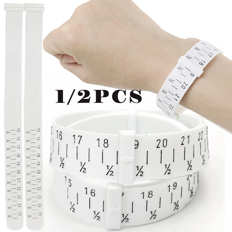 1/2Pcs Plastic Bangle Sizer Gauge Adjustable Wrist Bracelet Measure for Diy Jewelry Making Tools And Equipment Length 15-25cm
1/2Pcs Plastic Bangle Sizer Gauge Adjustable Wrist Bracelet Measure for Diy Jewelry Making Tools And Equipment Length 15-25cm