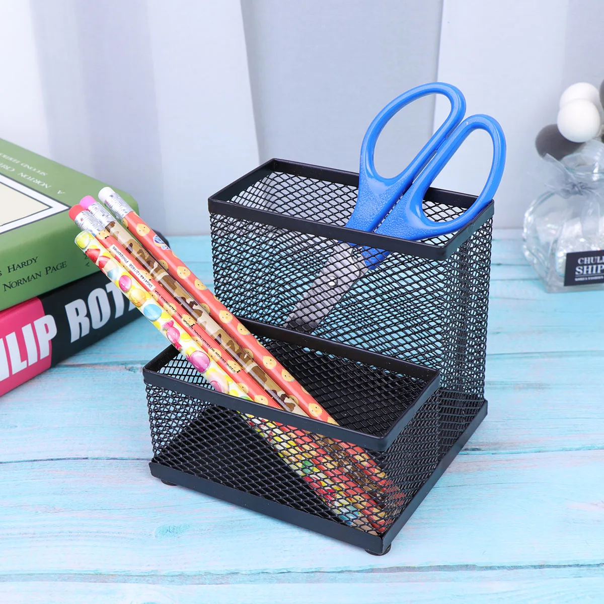 Metal Iron Pen Holder Multifunctional Container Desk Organizer Pencil Storage Creative Gifts Combination Study Bedroom Office
Metal Iron Pen Holder Multifunctional Container Desk Organizer Pencil Storage Creative Gifts Combination Study Bedroom Office