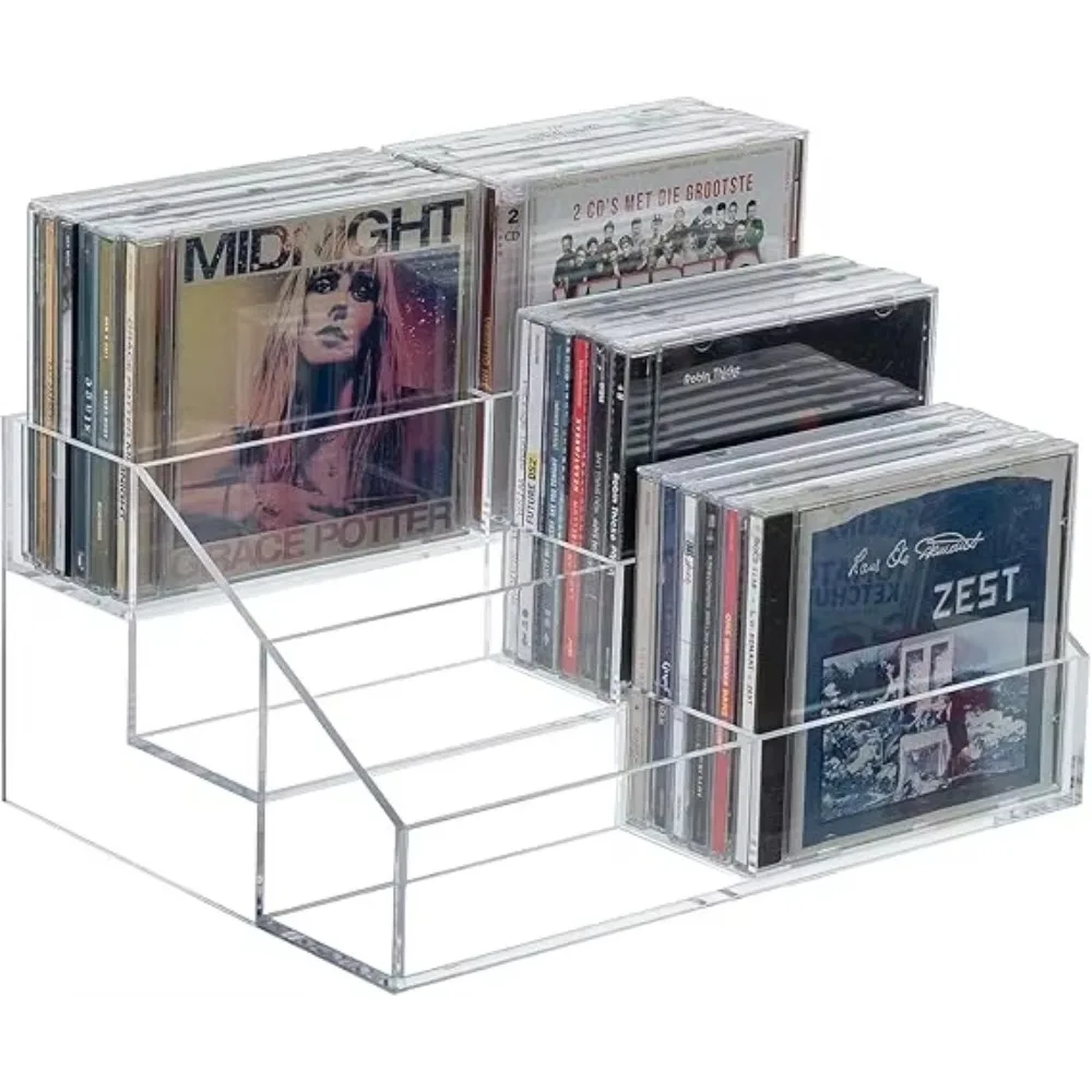 3-уровневая современная прозрачная акриловая стойка для хранения компактных компакт-дисков премиум-класса, компактный органайзер для носителей, подставка для дисплея, 36 футляров с драгоценными камнями, каскадная столешница
3-уровневая современная прозрачная акриловая стойка для хранения компактных компакт-дисков премиум-класса, компактный органайзер для носителей, подставка для дисплея, 36 футляров с драгоценными камнями, каскадная столешница