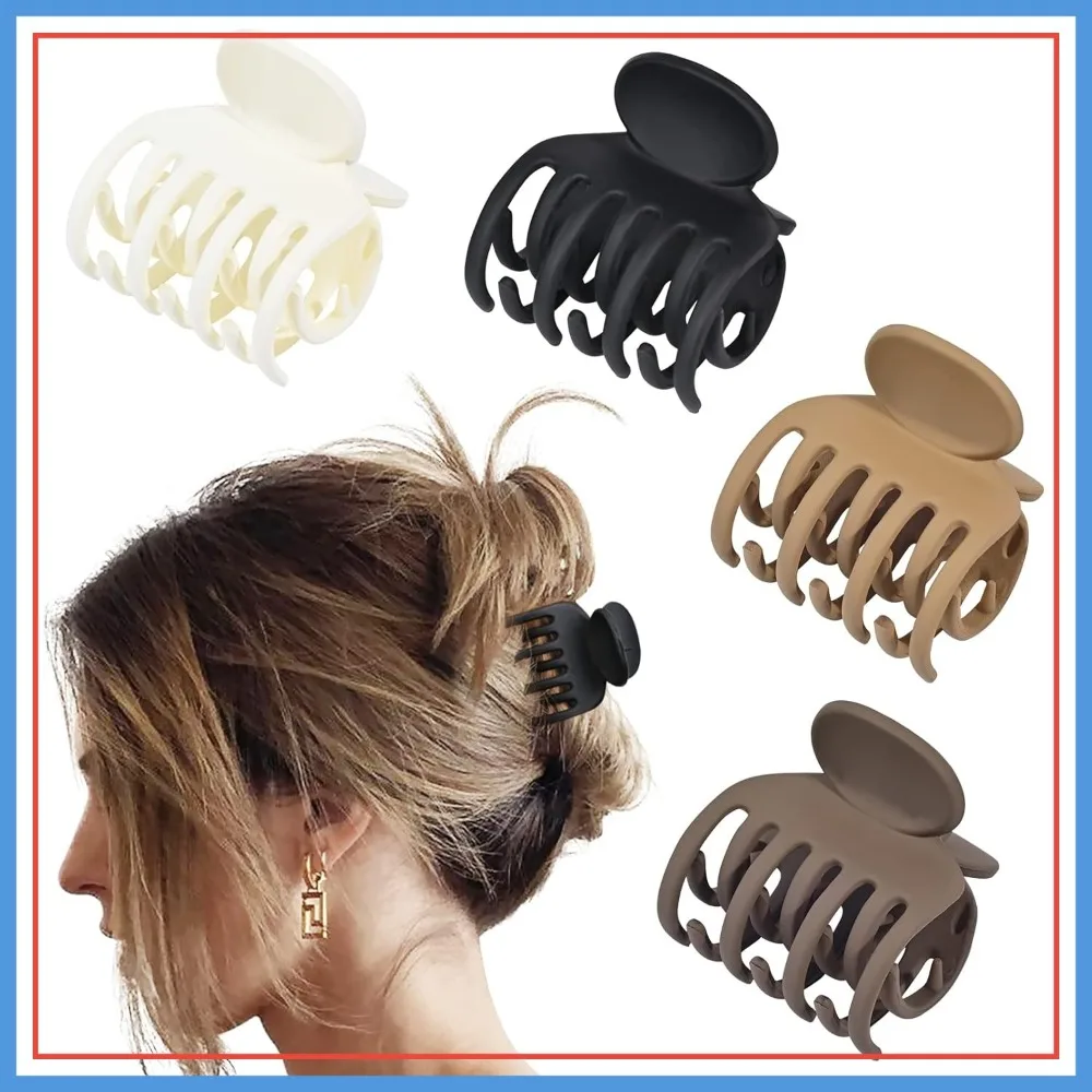 Double Row Teeth Hair Clips for Thin Hair, 4 Pack 1.6" Medium Matte Non-slip Claw Clips for Women
Double Row Teeth Hair Clips for Thin Hair, 4 Pack 1.6" Medium Matte Non-slip Claw Clips for Women