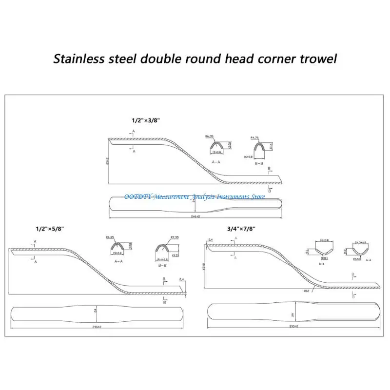 367D Double Head Grout Spreader Pointing Trowel Bricklaying Tool For Different Size Tile Gaps In Renovation And Construction
367D Double Head Grout Spreader Pointing Trowel Bricklaying Tool For Different Size Tile Gaps In Renovation And Construction