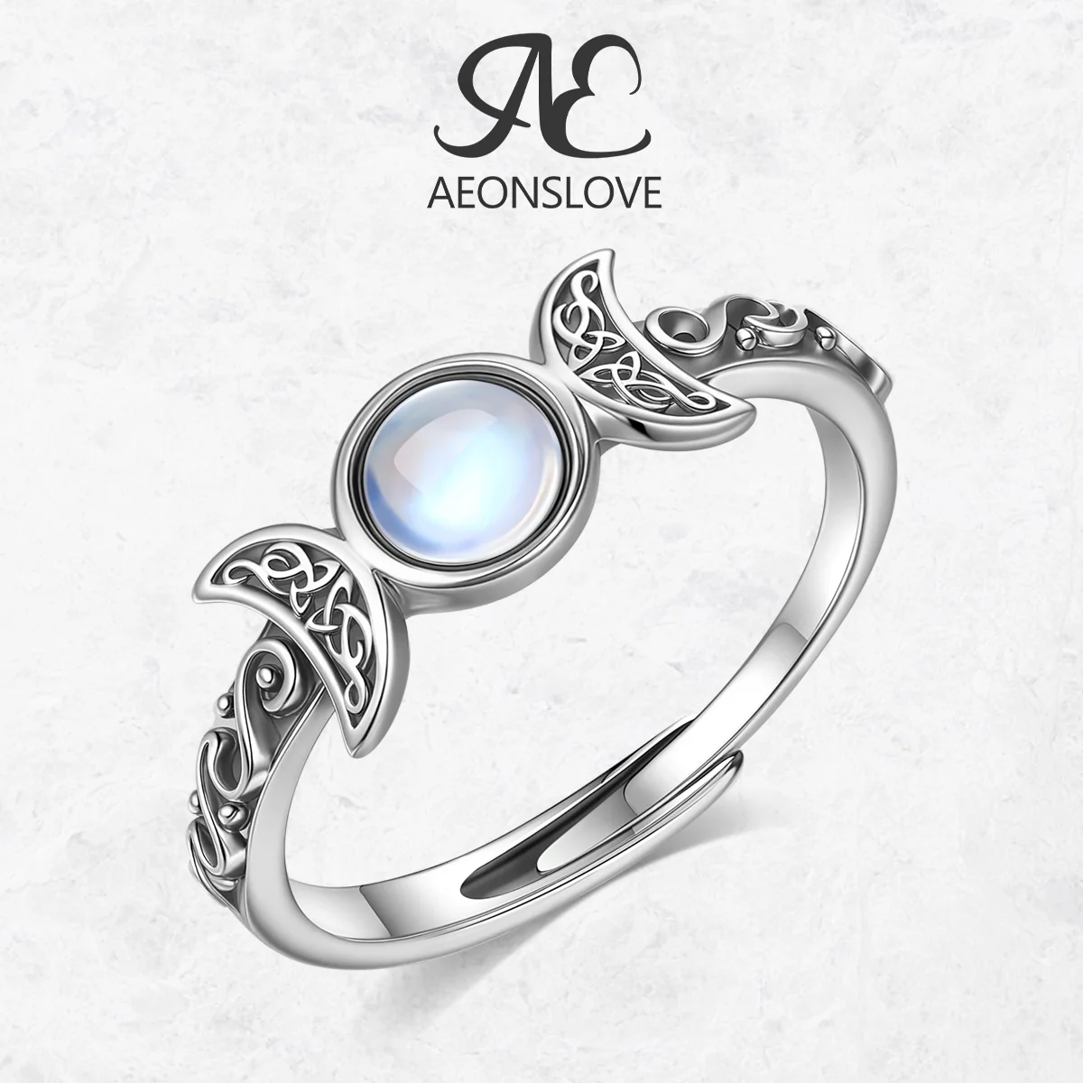 AEONSLOVE стерлингового серебра 925 пробы, тройное кольцо богини Луны, регулируемые кольца с лунным камнем, ювелирные изделия для колдовства, подарки для вечеринок для женщин и мужчин
AEONSLOVE стерлингового серебра 925 пробы, тройное кольцо богини Луны, регулируемые кольца с лунным камнем, ювелирные изделия для колдовства, подарки для вечеринок для женщин и мужчин