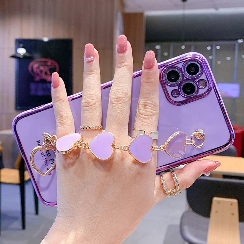 50pcs Plating Love Bracelet Wrist Chian Strap soft Case For iPhone 12 11 Pro Max 12mini X XS XR XSMax 6S 7 8 Plus SE2020 Cover
50pcs Plating Love Bracelet Wrist Chian Strap soft Case For iPhone 12 11 Pro Max 12mini X XS XR XSMax 6S 7 8 Plus SE2020 Cover