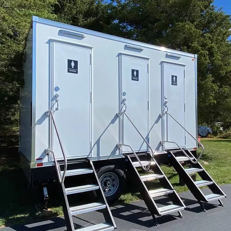 Luxury Restroom Toilets With Shower Outdoor Bathroom Trailer Toilet Mobile Portable Toilet or Trailer for Customized
Luxury Restroom Toilets With Shower Outdoor Bathroom Trailer Toilet Mobile Portable Toilet or Trailer for Customized