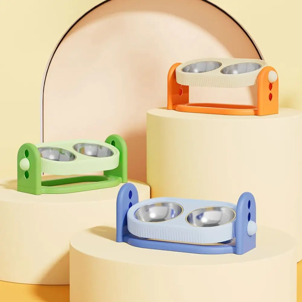 Rotatable Pet High Footed Bowl Non-Slip Double Bowls Elevated Pet Feeder Bowl Detachable with Stand Cat Food Water Bowl
Rotatable Pet High Footed Bowl Non-Slip Double Bowls Elevated Pet Feeder Bowl Detachable with Stand Cat Food Water Bowl