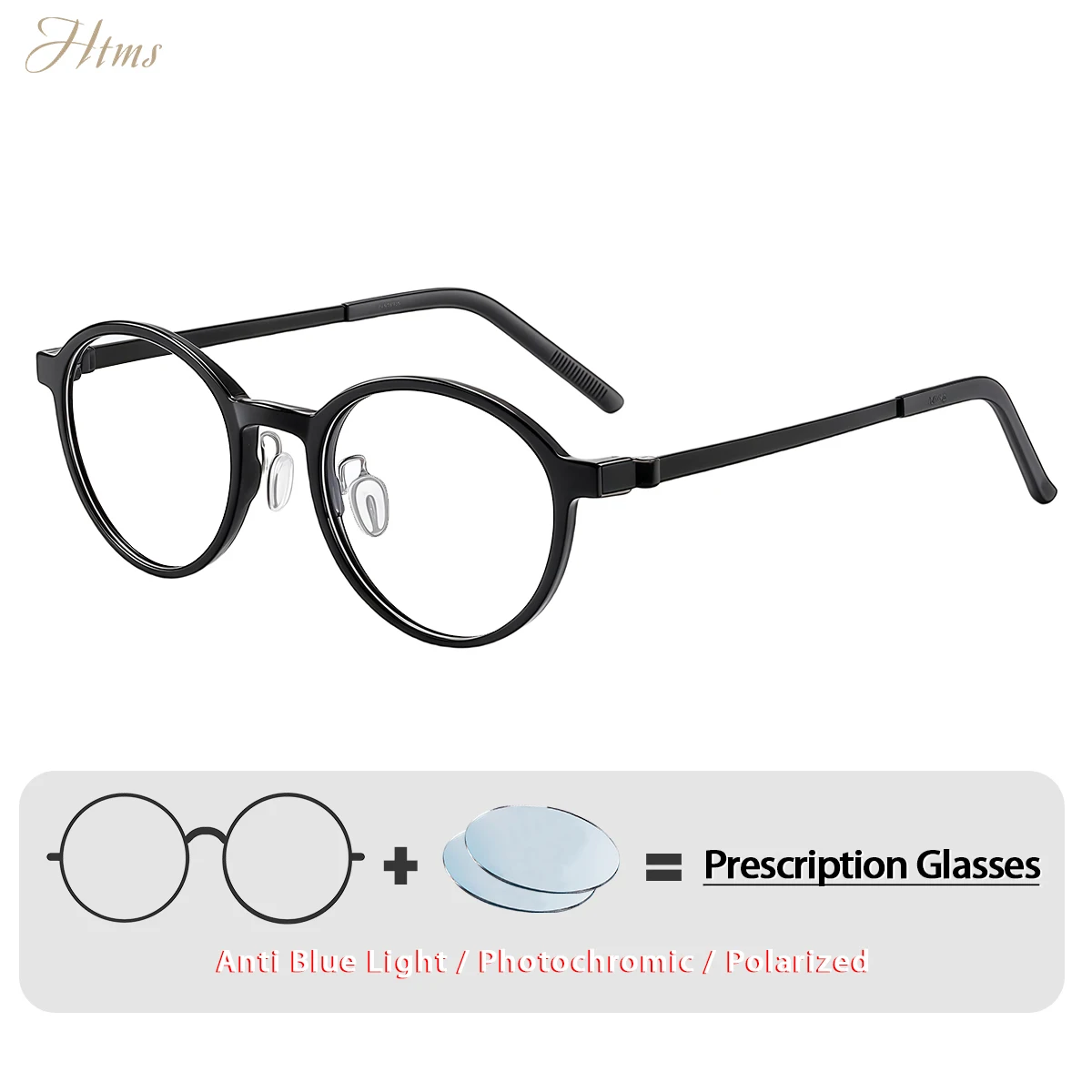 HTMS Retro Tortoiseshell Round Frame Pure Titanium Prescription Glasses Men High Index Lightweight Stylish Eyewear
HTMS Retro Tortoiseshell Round Frame Pure Titanium Prescription Glasses Men High Index Lightweight Stylish Eyewear