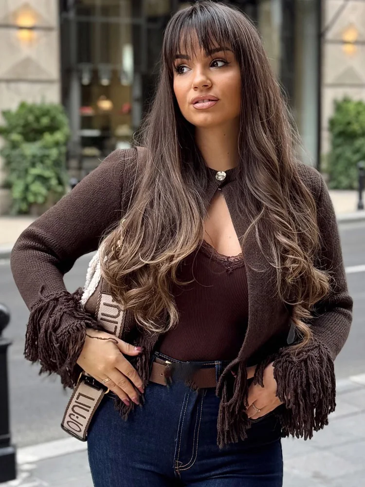 HH Women Autumn Casual Loose Cardigans O-Neck Solid Tassel Decoration Button Women Fashion Long Sleeves Sweater Coats 2025
HH Women Autumn Casual Loose Cardigans O-Neck Solid Tassel Decoration Button Women Fashion Long Sleeves Sweater Coats 2025