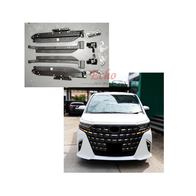 New arrived auto side step for Toyotal Alphard/Vellfire 2024. Electric step working on 2024 alphard and vellfire. 40 series step
New arrived auto side step for Toyotal Alphard/Vellfire 2024. Electric step working on 2024 alphard and vellfire. 40 series step