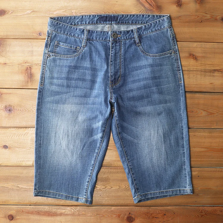 Summer Thin Denim Shorts Men's Five-Point Casual Pants Cotton Elastic Fabric Breathable Comfortable Loose Straight Leg Jeans
Summer Thin Denim Shorts Men's Five-Point Casual Pants Cotton Elastic Fabric Breathable Comfortable Loose Straight Leg Jeans