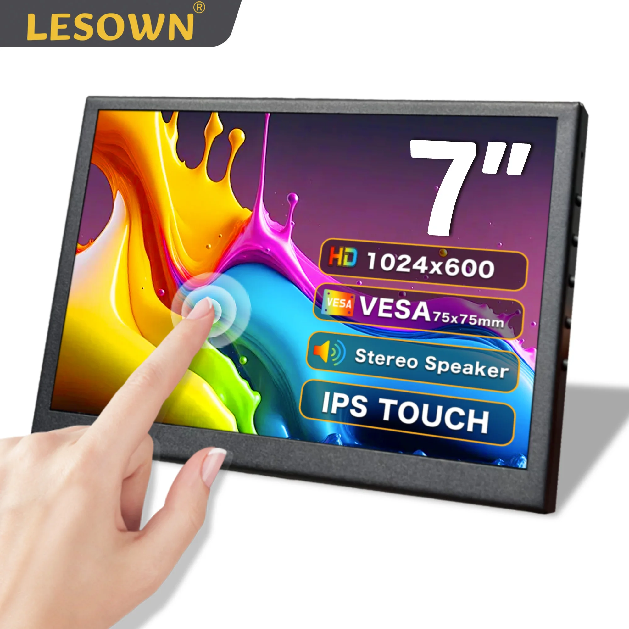 LESOWN Advanced Portable 7 10.1 Inch Sidebar Display Compact Additional Display 1024x600 IPS Perfect Touchscreen Monitor for PC
LESOWN Advanced Portable 7 10.1 Inch Sidebar Display Compact Additional Display 1024x600 IPS Perfect Touchscreen Monitor for PC