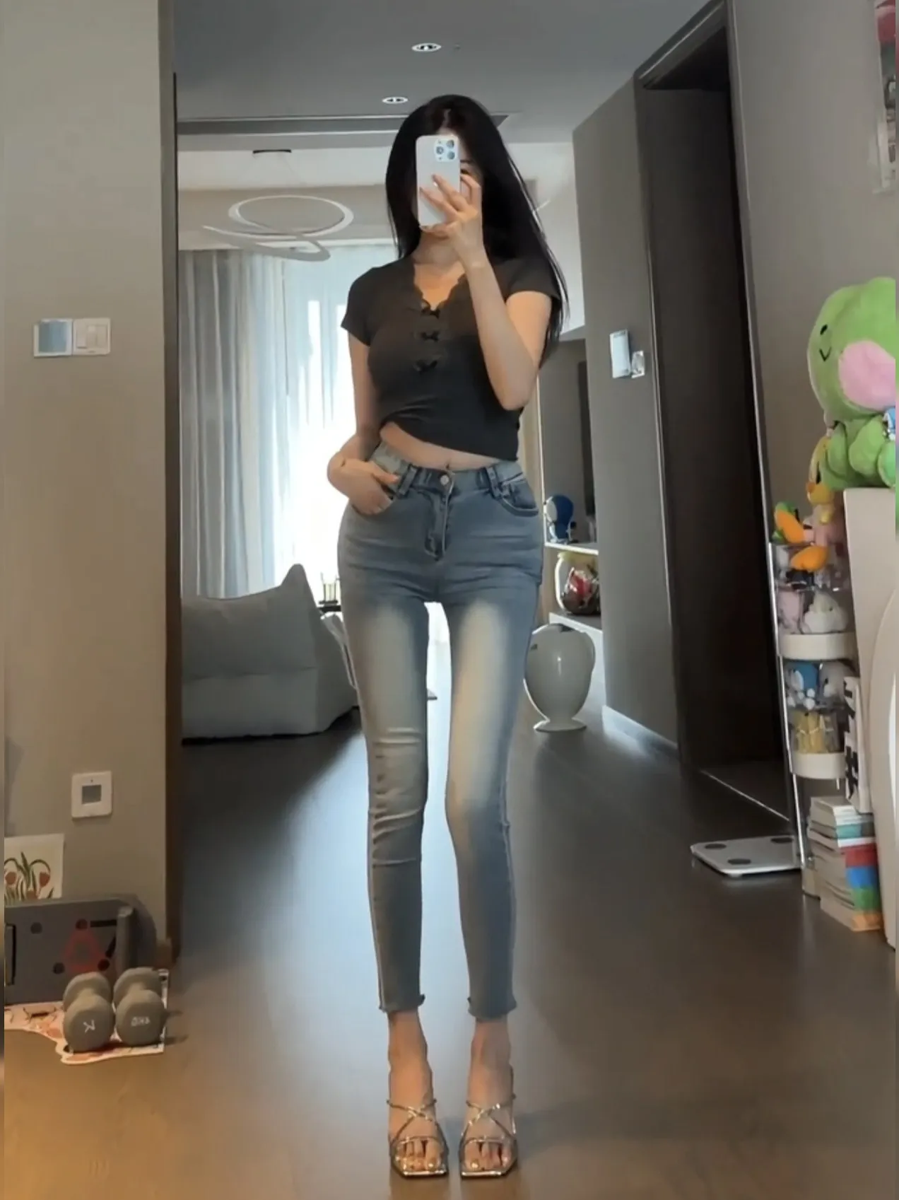 Trendy High-Waist Slimming Denim Jeans Women's Spring Wear Cotton Stretch Fabric Butt-Lifting High Elasticity Tight-Fit Penci...
Trendy High-Waist Slimming Denim Jeans Women's Spring Wear Cotton Stretch Fabric Butt-Lifting High Elasticity Tight-Fit Penci...