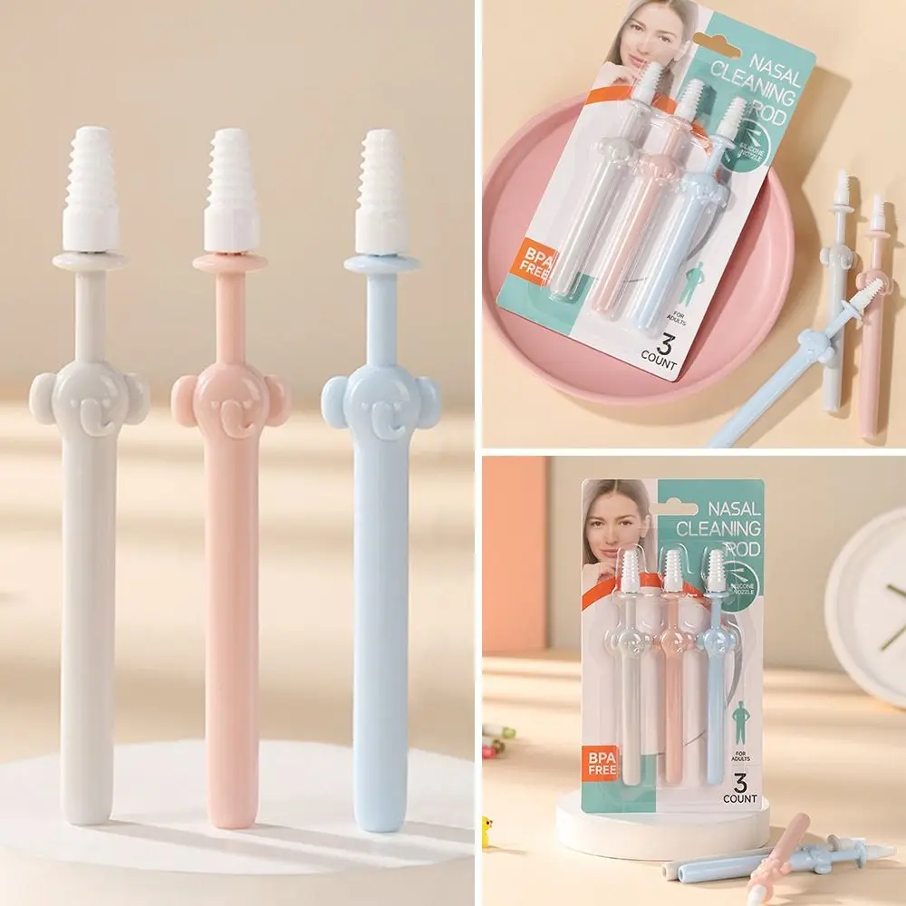 Silicone Nasal Cleaning Stick Spiral Head Multifunctional Nose Cleaning Stick Sterile Nasal Wash Brush for Children and Adults 
Silicone Nasal Cleaning Stick Spiral Head Multifunctional Nose Cleaning Stick Sterile Nasal Wash Brush for Children and Adults