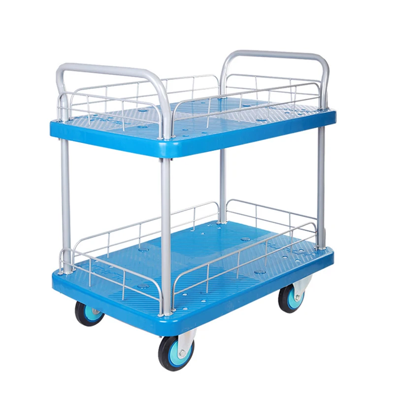 Double-layer trolley, flat truck, multi-layer truck, plastic laboratory, silent trolley, material turnover truck
Double-layer trolley, flat truck, multi-layer truck, plastic laboratory, silent trolley, material turnover truck