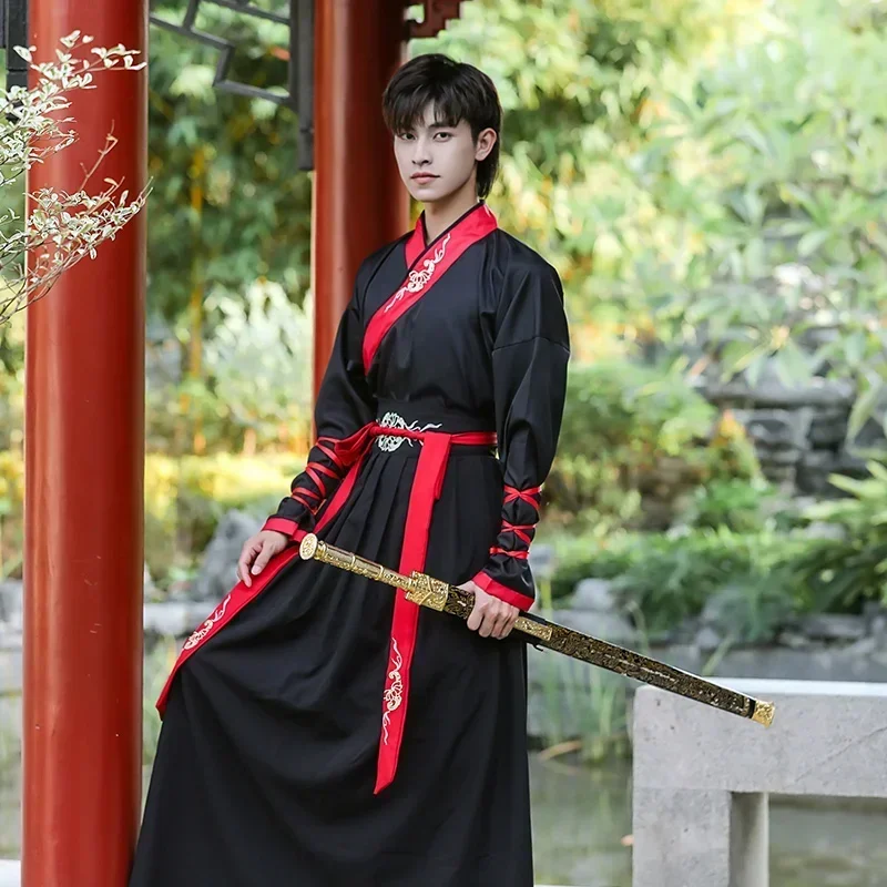 Chinese Tang Dynasty Ancient Costumes Hanfu Dress Couple Dance Clothes Classical Swordsman Clothing Traditional Fairy Cosplay
Chinese Tang Dynasty Ancient Costumes Hanfu Dress Couple Dance Clothes Classical Swordsman Clothing Traditional Fairy Cosplay
