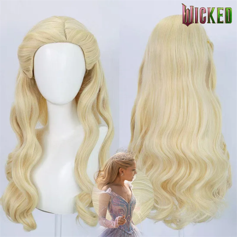 Фильм Wicked: для хорошей ведьмы Глинда, парик для косплея, длинные золотые вьющиеся волосы, термостойкие синтетические парики, реквизит для Хэллоуина, Рождества
Фильм Wicked: для хорошей ведьмы Глинда, парик для косплея, длинные золотые вьющиеся волосы, термостойкие синтетические парики, реквизит для Хэллоуина, Рождества