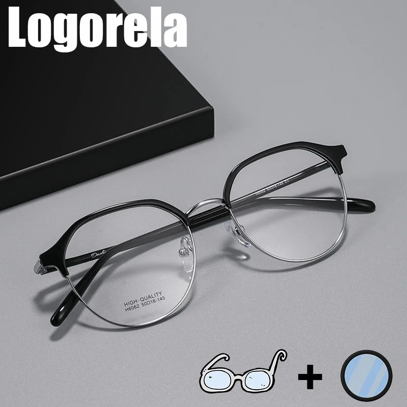 Logorela 6062 Titanium Glasses Frame Women Men Prescription Eyeglasses Vintage Round Spectacles Myopia Optical Frames Eyewear
Logorela 6062 Titanium Glasses Frame Women Men Prescription Eyeglasses Vintage Round Spectacles Myopia Optical Frames Eyewear