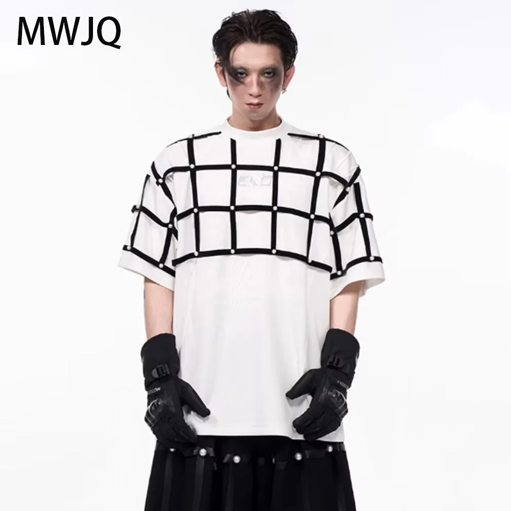 MWJQ сетчатая нишевая дизайнерская подплечница, мужская футболка с коротким рукавом, лето 2021, уличная мода, повседневные трендовые топы большого размера 010304
MWJQ сетчатая нишевая дизайнерская подплечница, мужская футболка с коротким рукавом, лето 2021, уличная мода, повседневные трендовые топы большого размера 010304