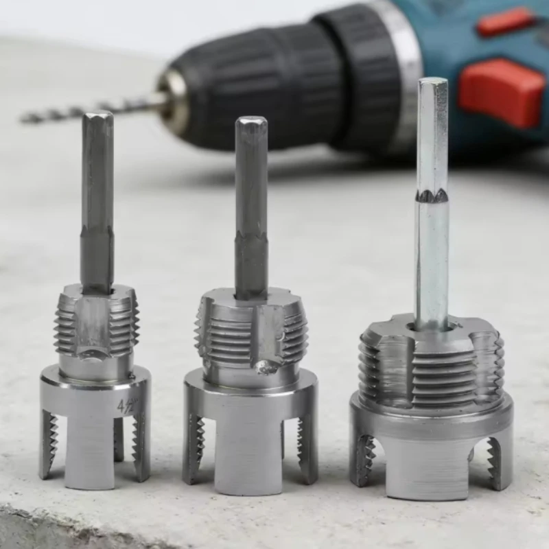 3Pcs Carbon Steel Heavy-Duty PVC/Plastic Pipe Threading Tool Kit with 1/2"/3/4"/1" Male/Female Threads,Fit for PPR,MPP,PVC Pipes
3Pcs Carbon Steel Heavy-Duty PVC/Plastic Pipe Threading Tool Kit with 1/2"/3/4"/1" Male/Female Threads,Fit for PPR,MPP,PVC Pipes