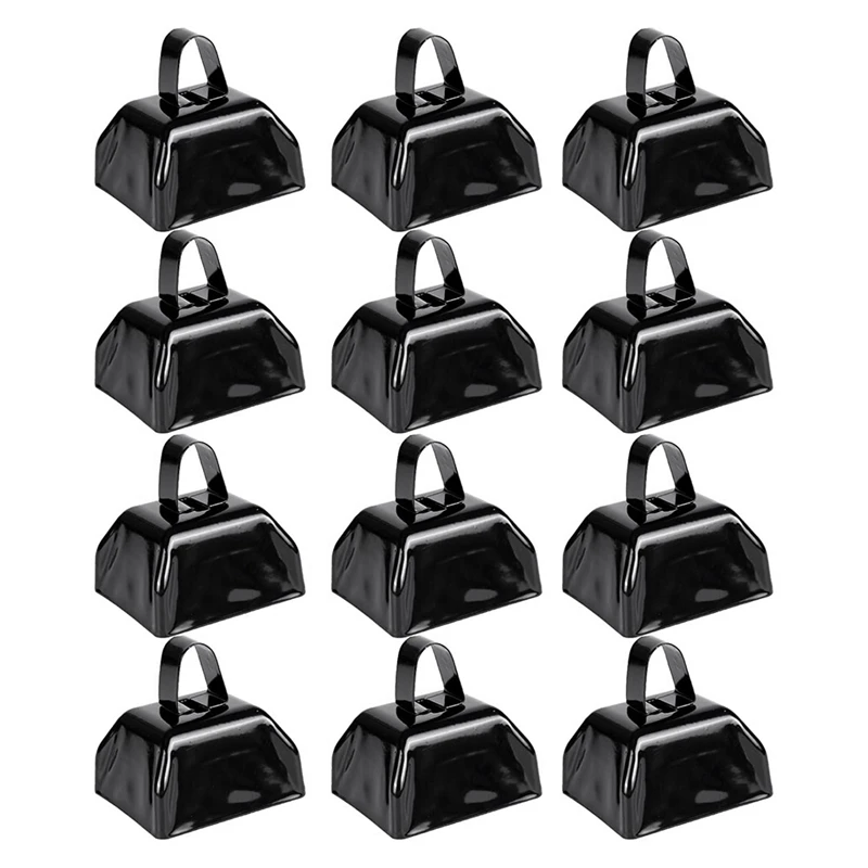 WISH Cow Bells Noise Makers Cheering Bell: 12 Pcs Metal Cowbells With Handle For Sporting Events - Small Loud Bell
WISH Cow Bells Noise Makers Cheering Bell: 12 Pcs Metal Cowbells With Handle For Sporting Events - Small Loud Bell
