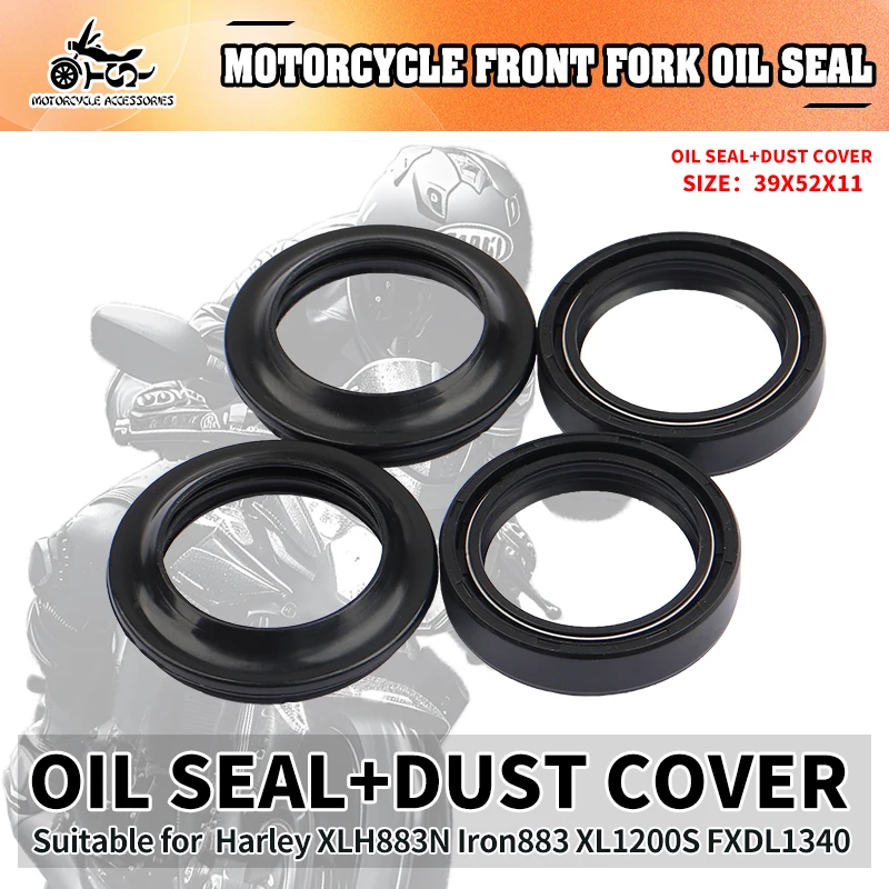 39x52x11 Front Fork Damper Oil Seal For Harley XLH883N Iron883 XL1200S FXDL1340 Sportster 1200 Roadster XL1200R 883 Low
39x52x11 Front Fork Damper Oil Seal For Harley XLH883N Iron883 XL1200S FXDL1340 Sportster 1200 Roadster XL1200R 883 Low