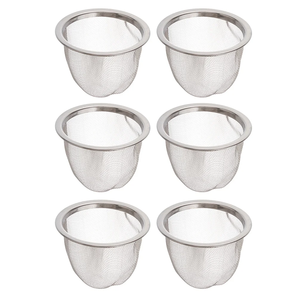 6Pcs Advanced Material Tea Filter Easy to Use for Coffee Soup Chinese Medicine Gifts Teapot Infuser Insert Tea Strainer
6Pcs Advanced Material Tea Filter Easy to Use for Coffee Soup Chinese Medicine Gifts Teapot Infuser Insert Tea Strainer