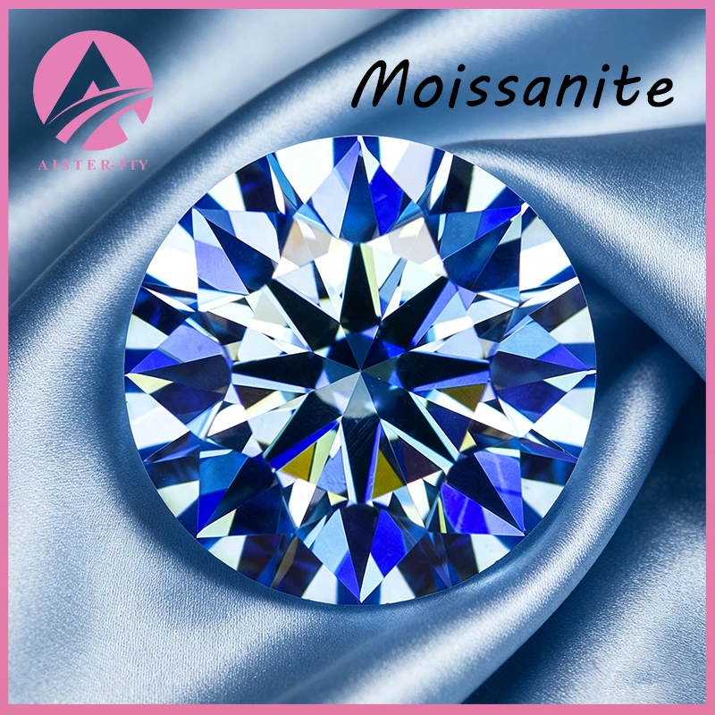 Klein Blue Round Cut Moissanite Stones with GRA Certificate 0.5-5.0ct Pass Diamond Tester
Klein Blue Round Cut Moissanite Stones with GRA Certificate 0.5-5.0ct Pass Diamond Tester