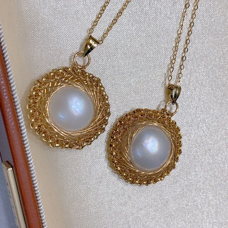 SGARIT Trending Pearl Jewelry DIY Handmade 15-16mm 14k Filled Gold Srtong Light Natural Seawater Mabe Pearl Necklace Jewellery
SGARIT Trending Pearl Jewelry DIY Handmade 15-16mm 14k Filled Gold Srtong Light Natural Seawater Mabe Pearl Necklace Jewellery