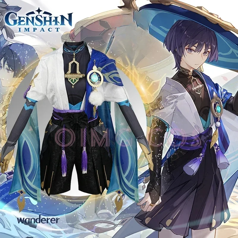 Genshin Impact Wanderer Kunikuzushi Косплей Костюм Униформа Парик Аниме Костюмы на Хэллоуин Женская игра Fatui Scaramouche Balladeer
Genshin Impact Wanderer Kunikuzushi Косплей Костюм Униформа Парик Аниме Костюмы на Хэллоуин Женская игра Fatui Scaramouche Balladeer
