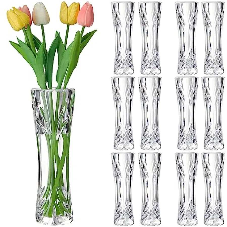 12 Pcs Acrylic Glass Bud Vases for Centerpiece Christmas Clear Plastic Bud Vase Crystal Acrylic Vase Small Break Resistant Flow
12 Pcs Acrylic Glass Bud Vases for Centerpiece Christmas Clear Plastic Bud Vase Crystal Acrylic Vase Small Break Resistant Flow