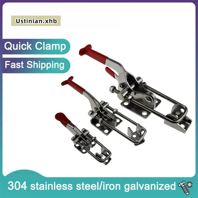 Self-locking 304 Stainless Steel Hasp Lock Buckle Clamp Quick Press Door Bolt Latch Fixture for Toolbox Case Cabinet Hardware
Self-locking 304 Stainless Steel Hasp Lock Buckle Clamp Quick Press Door Bolt Latch Fixture for Toolbox Case Cabinet Hardware