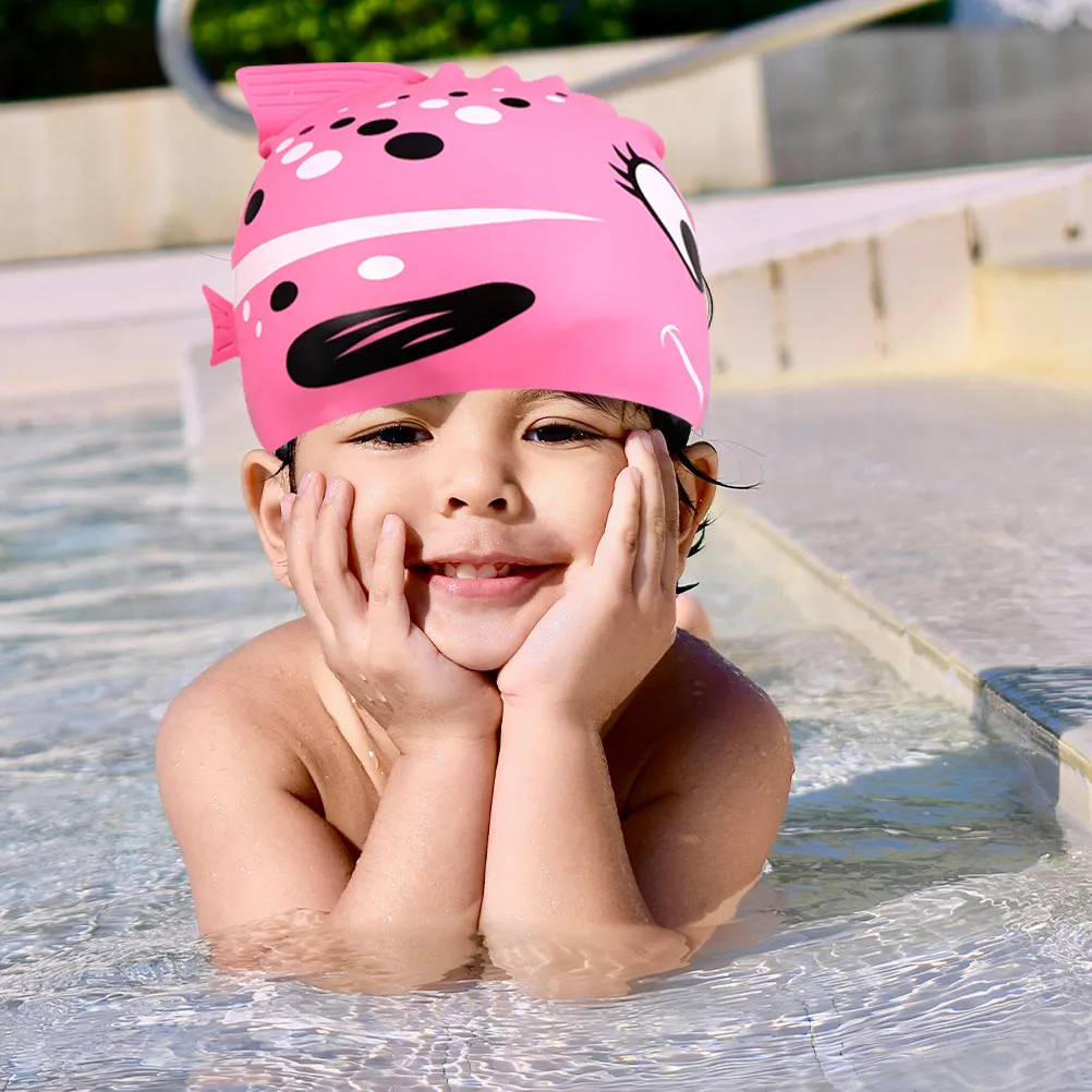 2Pcs Waterproof Silicone Swim Cap Kids Cartoon Fish Pattern Comfortable Swimming Hat for Pool Beach Hats Silicone Swim Cap
2Pcs Waterproof Silicone Swim Cap Kids Cartoon Fish Pattern Comfortable Swimming Hat for Pool Beach Hats Silicone Swim Cap