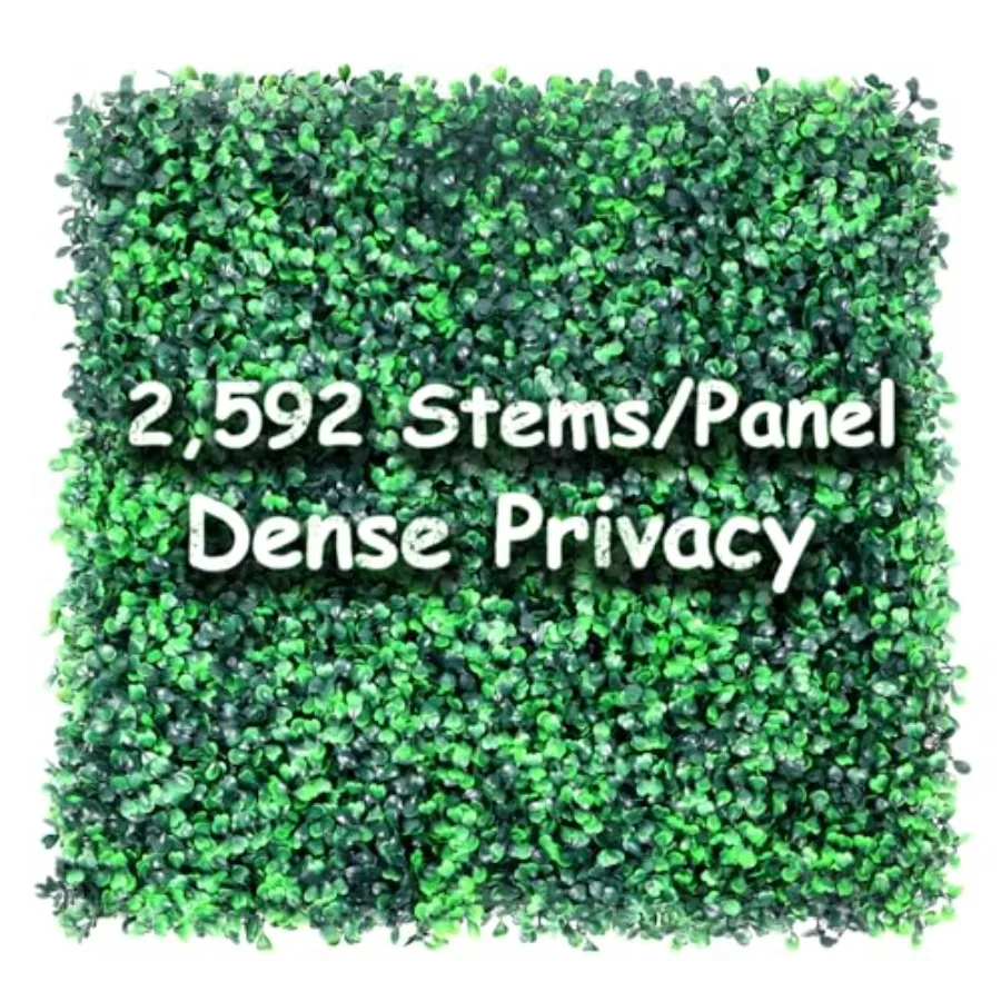 Heavy Duty Bowood Panel 12 Pack - Artificial Grass Wall Panel Dense Privacy Hedge with Zip Ties UV Protected Faux ery Backdrop
Heavy Duty Bowood Panel 12 Pack - Artificial Grass Wall Panel Dense Privacy Hedge with Zip Ties UV Protected Faux ery Backdrop