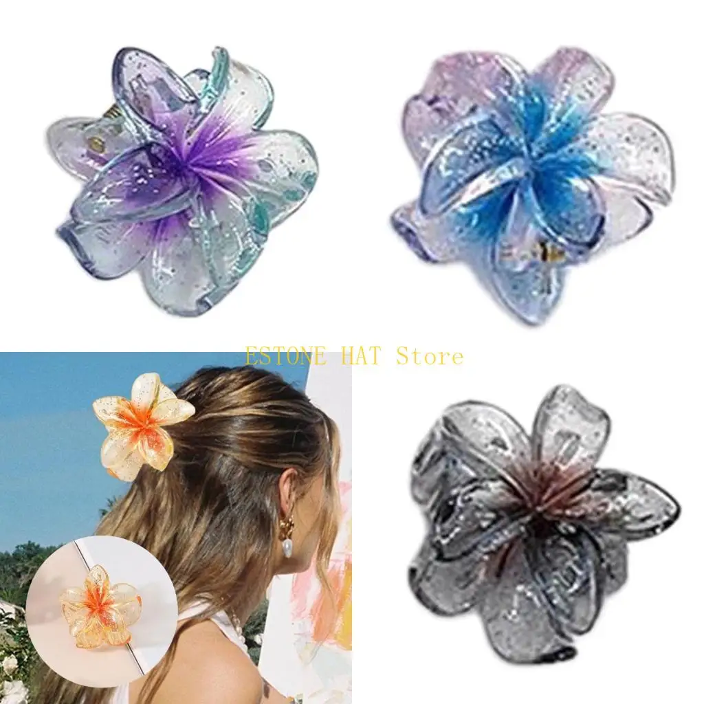 49MF Transparent Flower Hair Claw Clip Non-Slip Jaw Clip Hair Claw Clamp Women Gift
49MF Transparent Flower Hair Claw Clip Non-Slip Jaw Clip Hair Claw Clamp Women Gift
