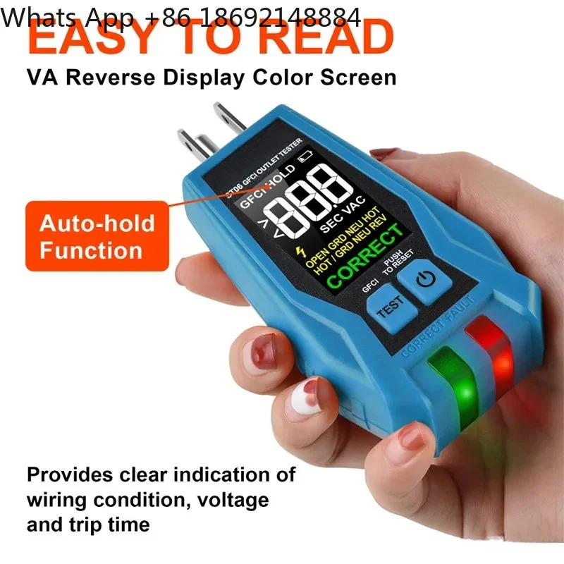 US ST06 Socket Tester for Power Polarity Test Phase Detection and Leakage Switch Testing Intelligent Electrical Safety Tester
US ST06 Socket Tester for Power Polarity Test Phase Detection and Leakage Switch Testing Intelligent Electrical Safety Tester