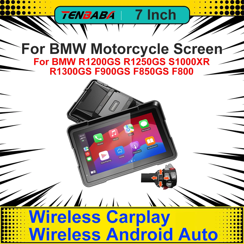 7-дюймовая беспроводная CarPlay Moto Android Auto GPS-навигация Портативная цифровая приборная панель мотоцикла для BMW R1200GS R1250GS R1300GS
7-дюймовая беспроводная CarPlay Moto Android Auto GPS-навигация Портативная цифровая приборная панель мотоцикла для BMW R1200GS R1250GS R1300GS
