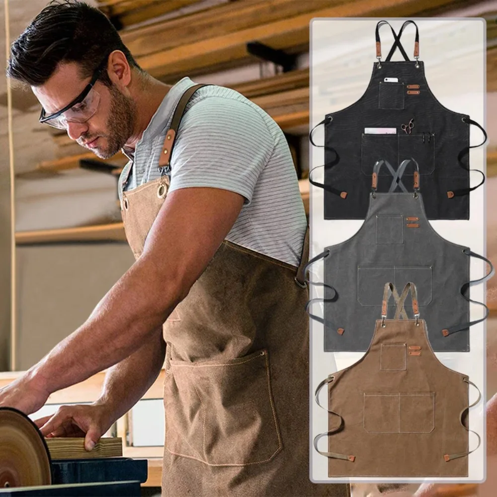 Work Apron Canvas Denim Adjustable Heavy Duty Apron with Pockets Barista Chef Kitchen Restaurant Barber Carpenter Florist Unisex
Work Apron Canvas Denim Adjustable Heavy Duty Apron with Pockets Barista Chef Kitchen Restaurant Barber Carpenter Florist Unisex