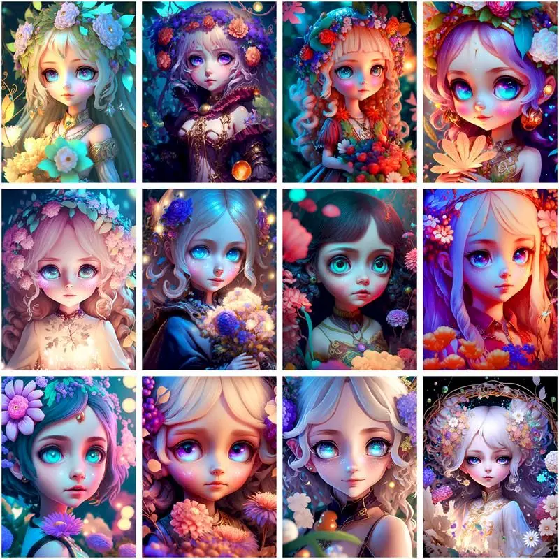 CHENISTORY 5D Diamond Painting Cross Stitch Cartoon Girl Diamond Embroidery Mosaic Figure Paintings For Interior Decoration For
CHENISTORY 5D Diamond Painting Cross Stitch Cartoon Girl Diamond Embroidery Mosaic Figure Paintings For Interior Decoration For