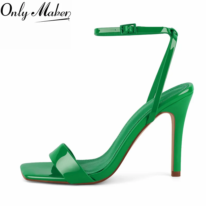 Женские босоножки Onlymaker с квадратным носком, ремешком на щиколотке, на шпильке, из лакированной кожи, на тонком каблуке 10 см, без задника, летние
Женские босоножки Onlymaker с квадратным носком, ремешком на щиколотке, на шпильке, из лакированной кожи, на тонком каблуке 10 см, без задника, летние 