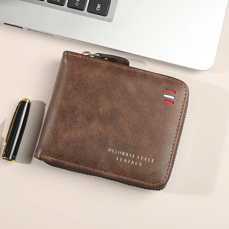 Tri-fold Short Wallet Male Youth Minimal Solid PU Purse Multi Slot Zipper Coin Pocket Student Campus Daily
Tri-fold Short Wallet Male Youth Minimal Solid PU Purse Multi Slot Zipper Coin Pocket Student Campus Daily
