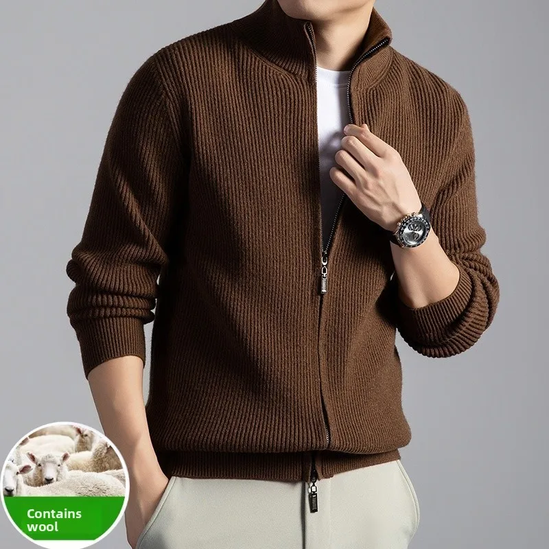 Thiened Winter Men's Knitted Woolen Cardigan Casual Sle Zipper Closure Soft Wool Fabric Ciwalk Suitable Long Sve Swe...
Thiened Winter Men's Knitted Woolen Cardigan Casual Sle Zipper Closure Soft Wool Fabric Ciwalk Suitable Long Sve Swe...